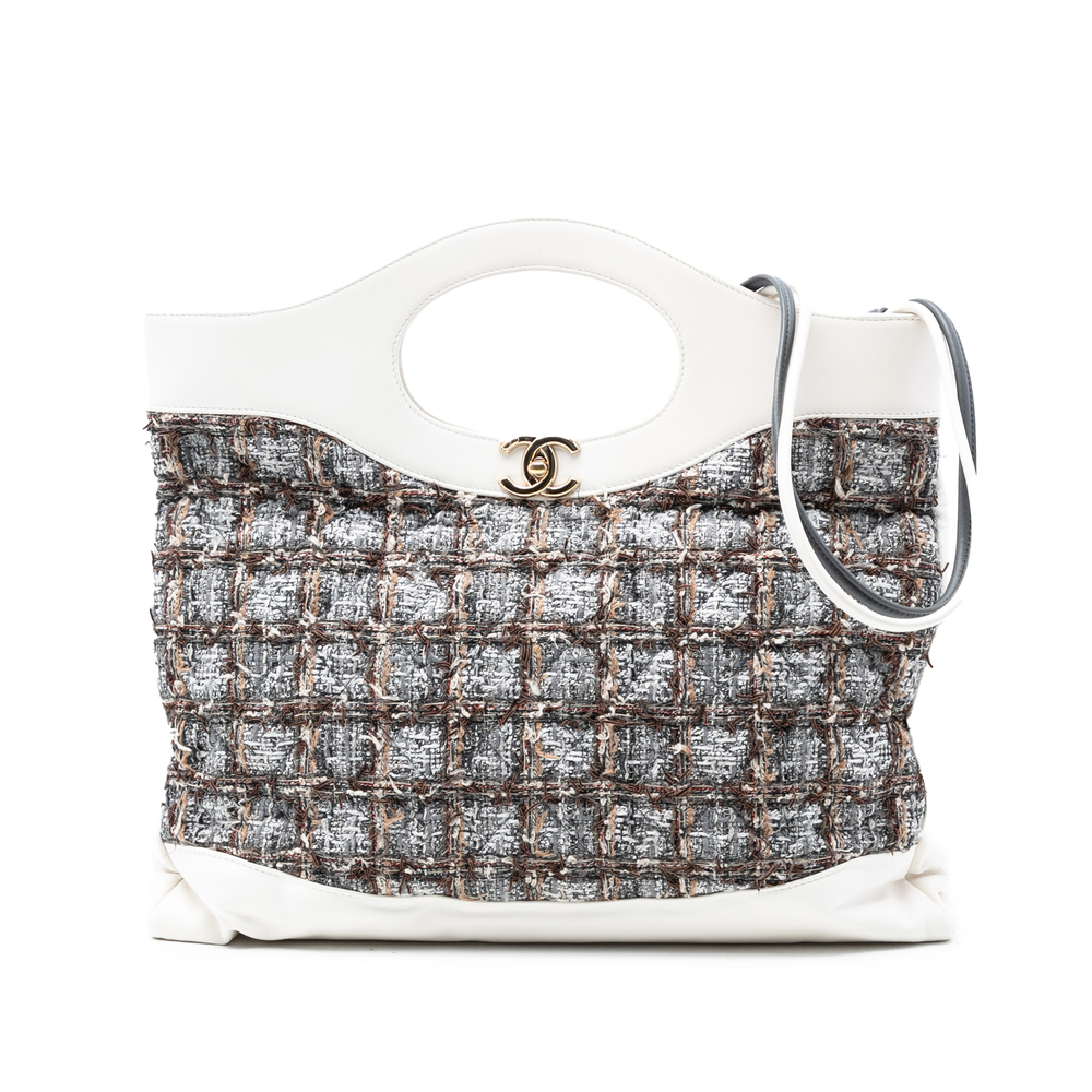 Pre-Loved Chanel Large Tweed 31 Shopping Bag